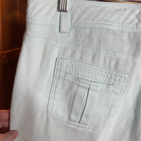 Sandro Sportswear Wide Leg Light Blue Cropped Pants Size 12 - Picture 8 of 9